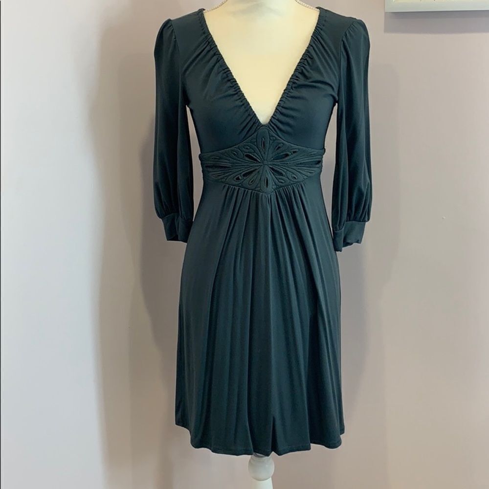 Ella Moss Eyelet Deep Cut Dress Size Small